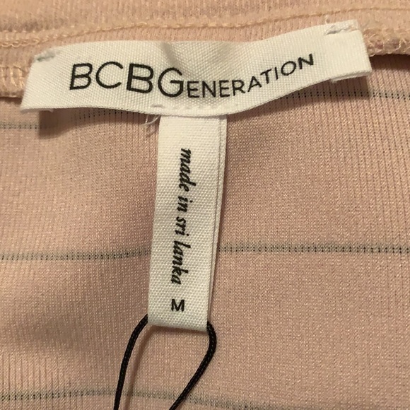 NWT BCBG Generation Light Pink Striped Skirt Set Size M - Picture 8 of 9
